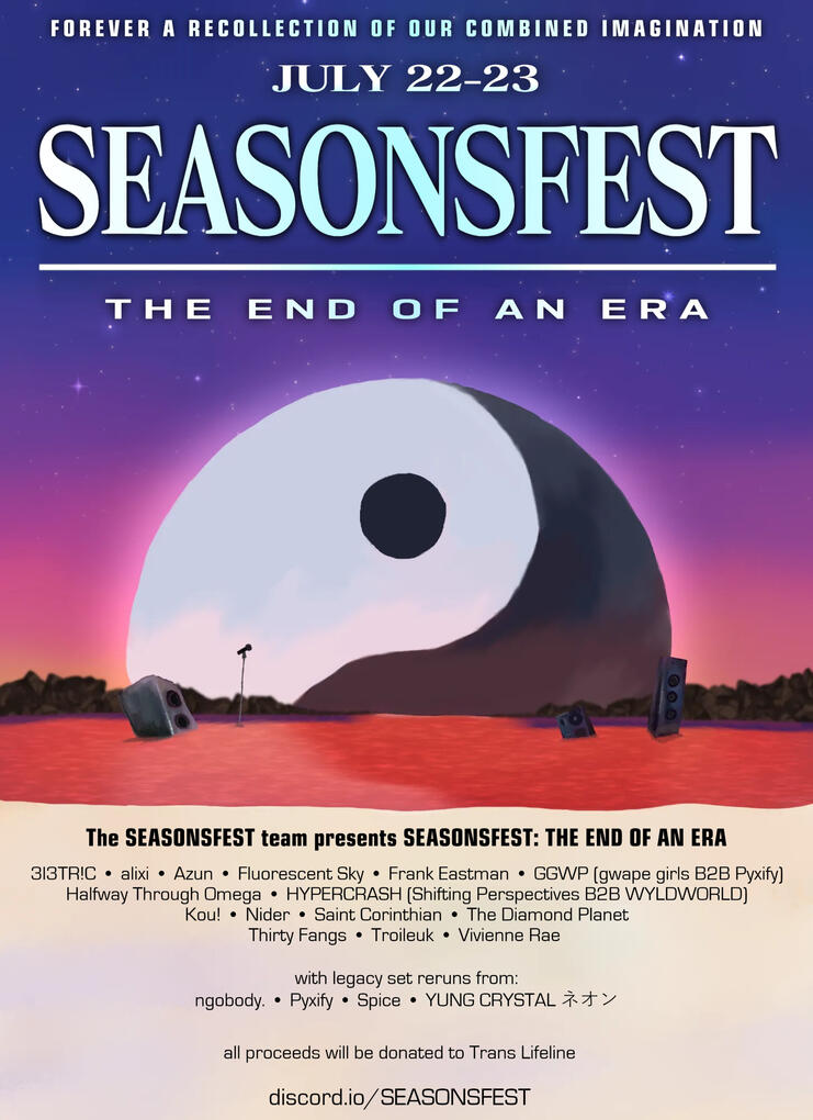 poster artwork for seasonsfest &#39;23
